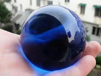 

WBY fa88004309065<<<+Asian Rare Natural Quartz Blue Magic Crystal Healing Ball Sphere 58mm + Stand