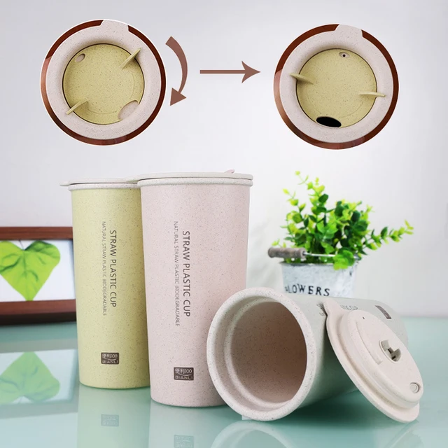 100 Food Grade Double Wall Plastic Wheat Stalk Tea Mug Wheat Straw Coffee Mug With 100 Food Grade Double Wall Plastic Wheat Stalk Tea Mug Wheat Straw Coffee Mug With