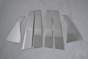 

High quality stainless steel window trim cover 6pcs For Hyundai Santa Fe ix45 2013 2014 2015 2016 2017