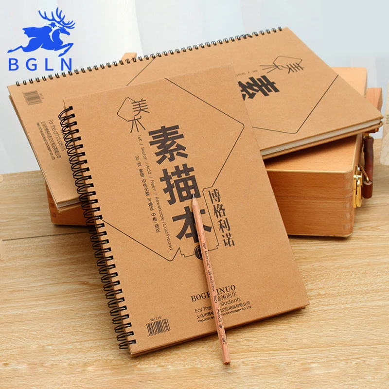 

Bgln 30Sheets 8K/16K Double-sided Used Sketch Book Paper For Drawing Painting Professional Sketch Paper Art Supplies Stationery