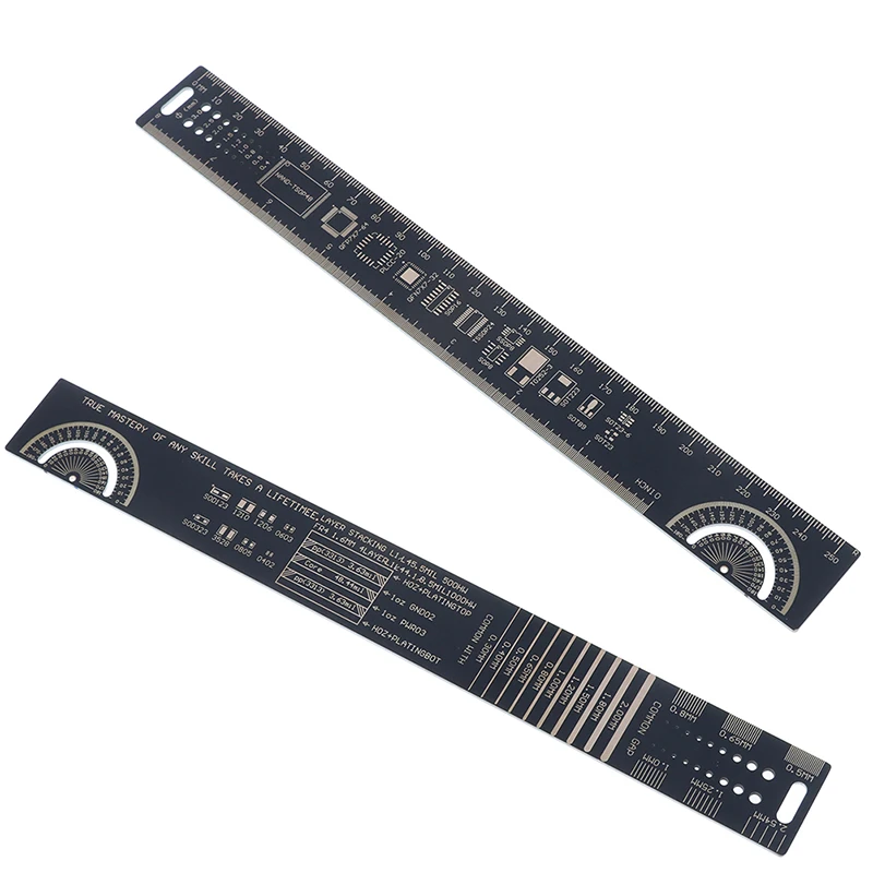 

25cm PCB Ruler Measuring Tool Resistor Capacitor Chip IC SMD Diode Transistor Package Electronic Stock Multifunctional Tool