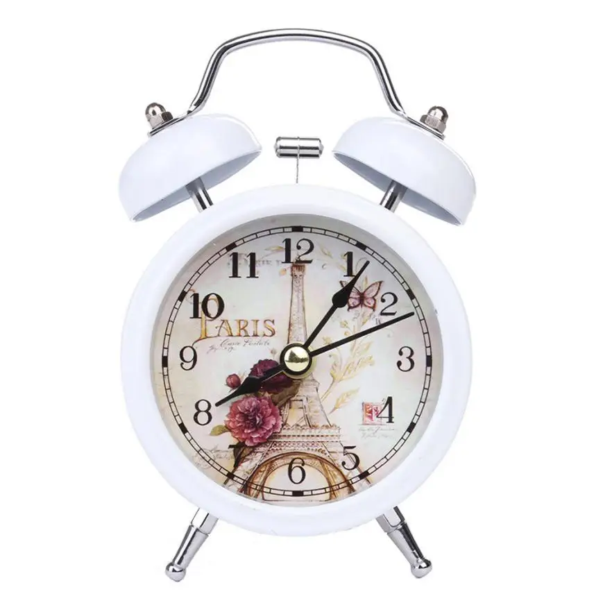 2018 Wake Up Light Clock Small Bed Compact Travel Quartz Clock Cute Portable M23