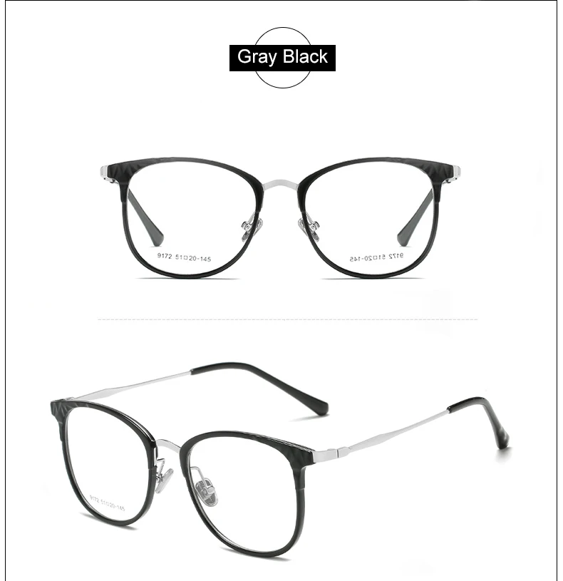 Ralferty ультра-легкие TR90 оправы для очков Для женщин ретро черные очки по рецепту оптические очки в оправе очки X9172