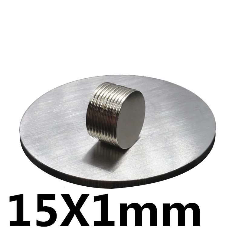 

20pcs D15 x 1mm Mini Super Strong Rare Earth Fridge Permanet Magnet Small Round Neodymium magnets