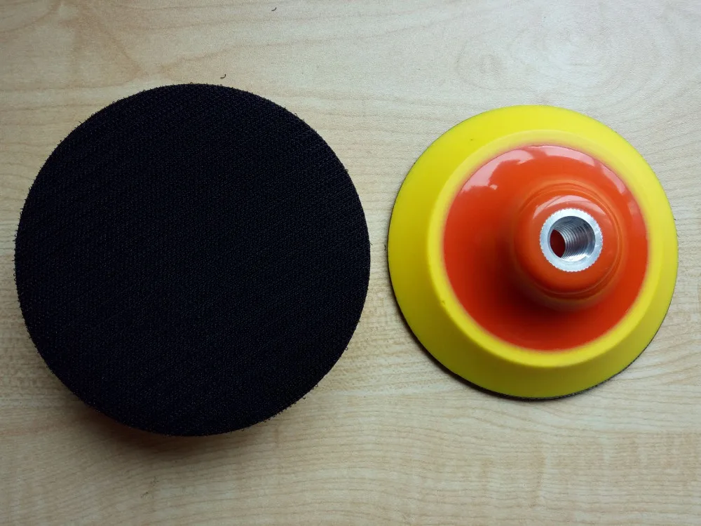 

Polishing pad with self adhesive 110mm 4.5" thread M14/M10 sanding disc polish pad for electric angle grinder polisher