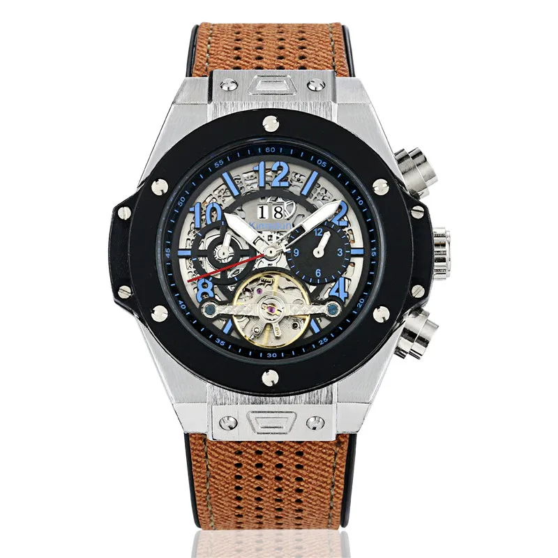

Luxury Brand KIMSDUN Automatic Mechanical Mens Watches Montre Homme Tourbillon Business Watch Men Clock Reloj Hombre Relogios