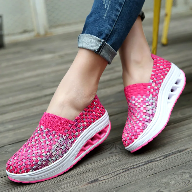 2018 Summer Women's Breathable Sport Shoes Height
