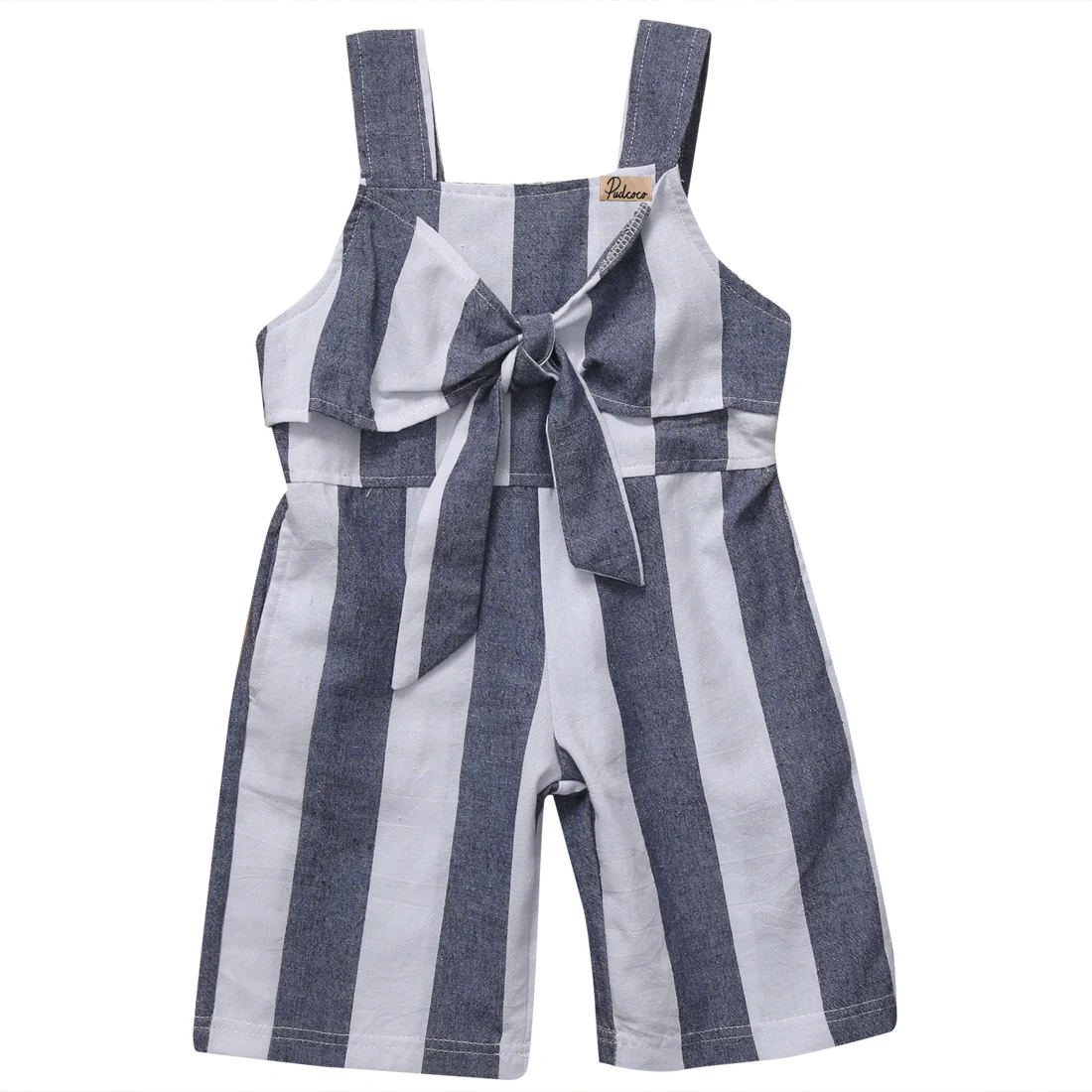 girls striped jumpsuit