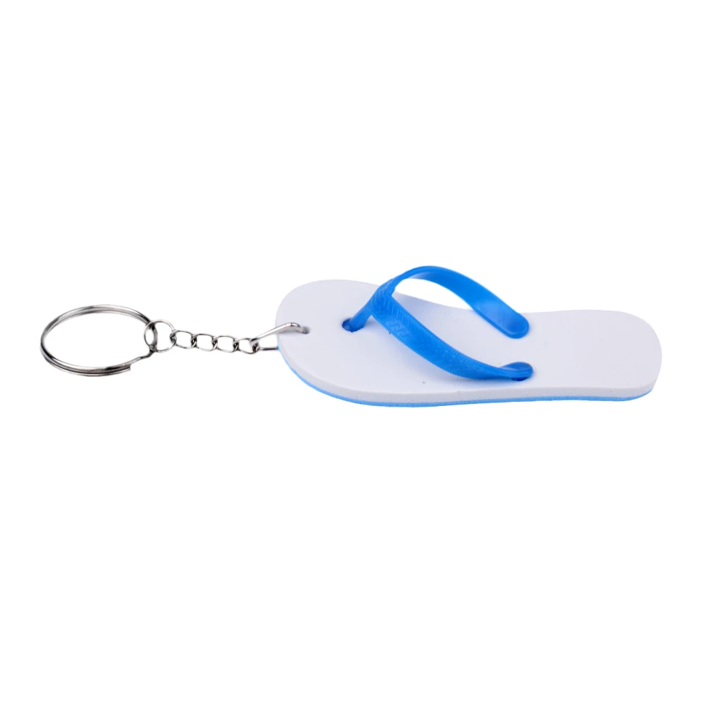 Kayak Floating Keyring Fender Buoyant Flip Flops Shaped Yachting Boating Key Chain Key Ring Outdoor Water Sports Canal Keychain