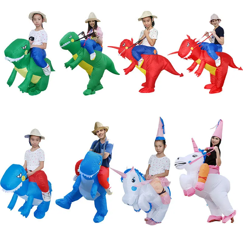 Halloween Children Dinosaur Inflatables Toys Animals Cosplay Suits Anime Costume Party Props Kids Dress Up Funny Inflatable | Игрушки и