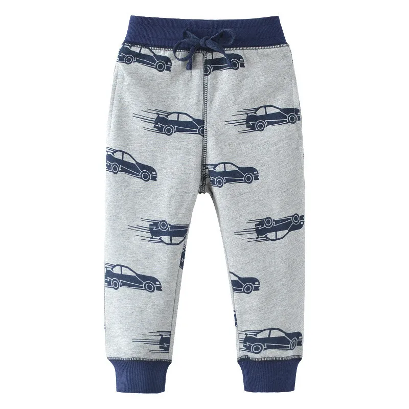 

Jumping meters Baby Boys Clothes Cars Sweatshirts Autumn Spring New Fashion Hot Selling Kids Trousers Pant Loose Boys Girls Pant