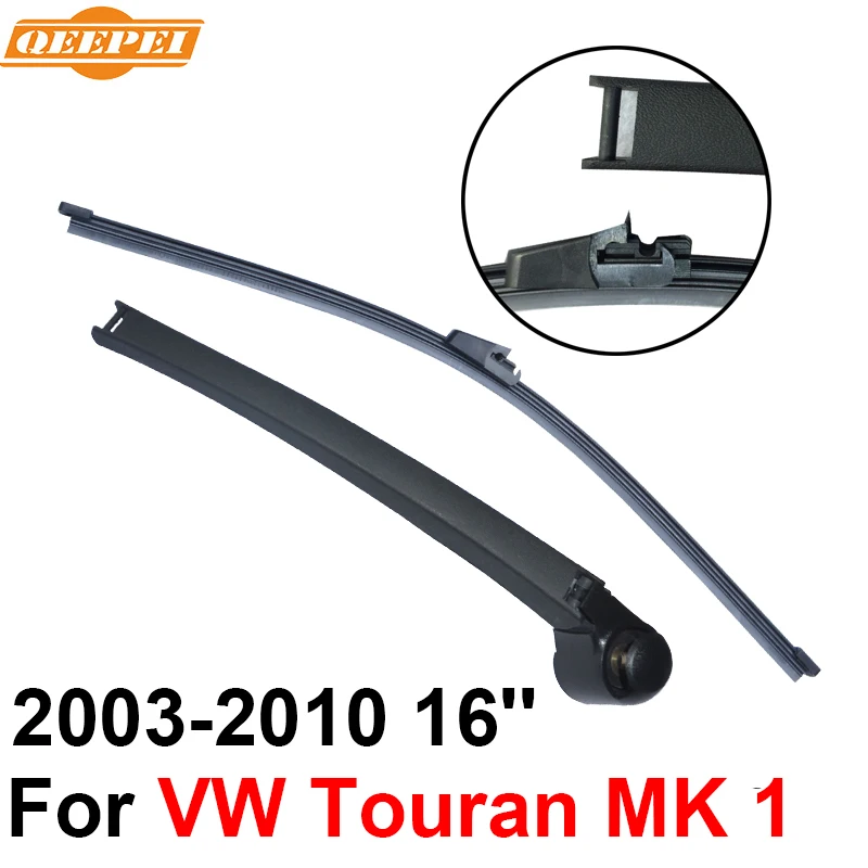 QEEPEI Rear Windscreen Wiper and Arm For VW Touran MK 1 2003 2010 16
