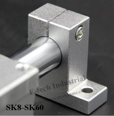20 мм линейный рельсовый опорный вал Кронштейн SK20 CNC держатель вертикальный