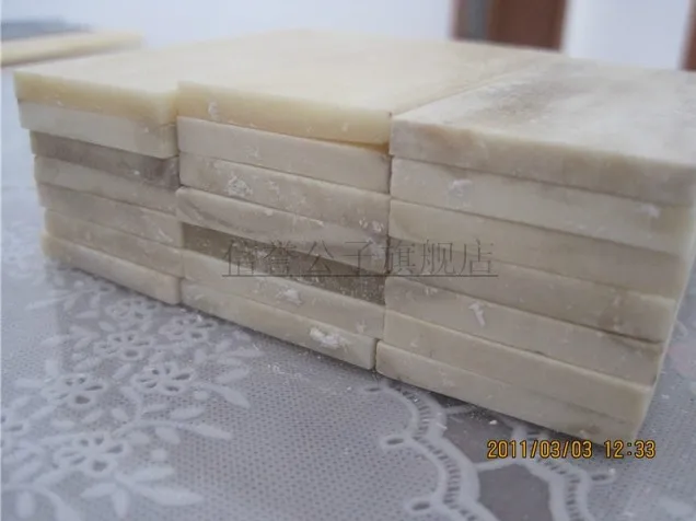 

Nature colours cowbone paster sclerite disk 80*30*4mm solid knife handle material carved inlay and instrument accessories