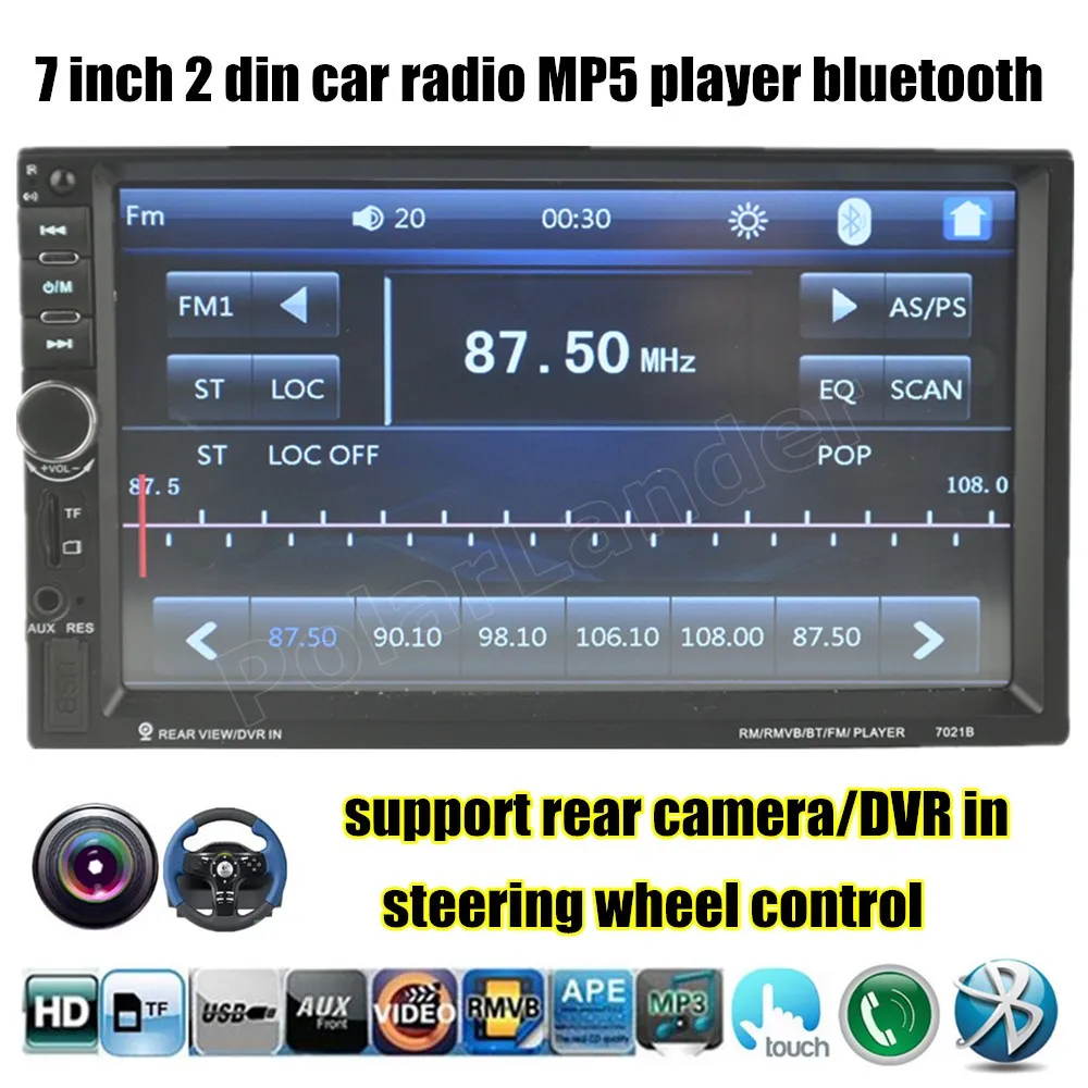 7" inch 10 languages touch screen 2DIN HD Car Radio MP5 MP4 Player