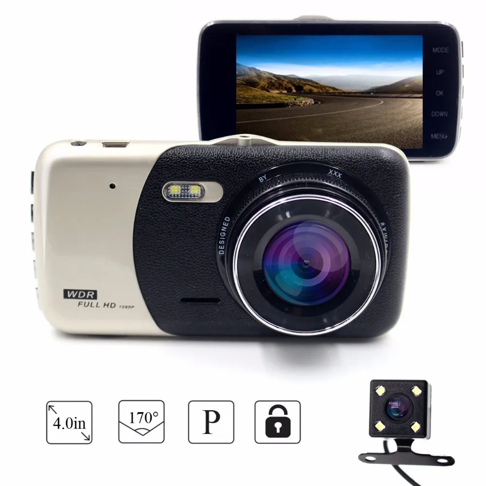 

Car dvr 4.0 Inch Dual Lens Car DVR 170 Degree Recorder Car Camera T810 Dash cam Camera Night Video DVRS Full HD 1080P