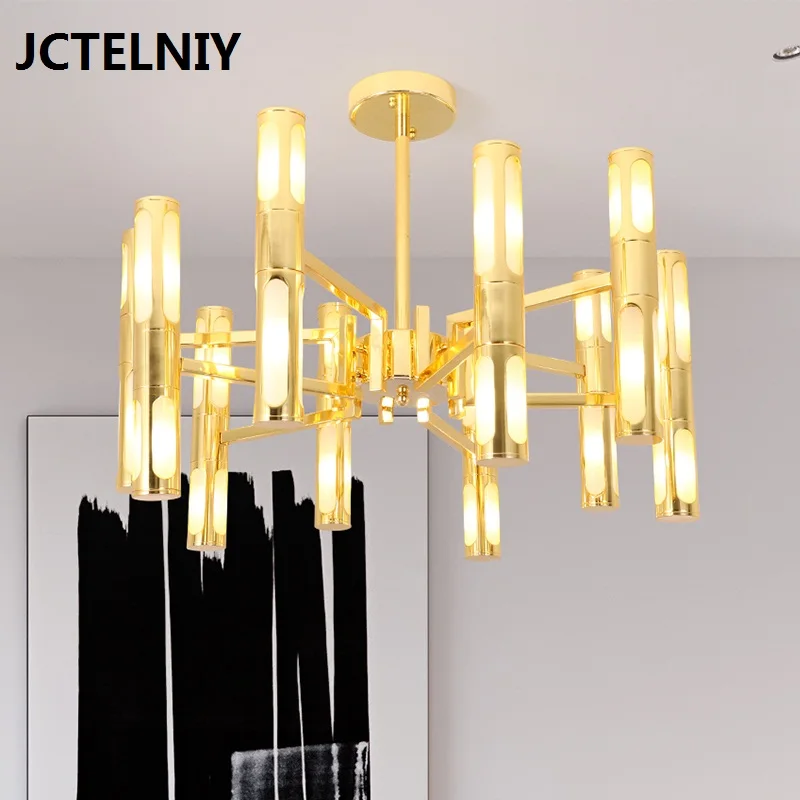 

Modern deformable chandelier American LED bedroom living room dining room lamp fashion decoration lamp gold / silver