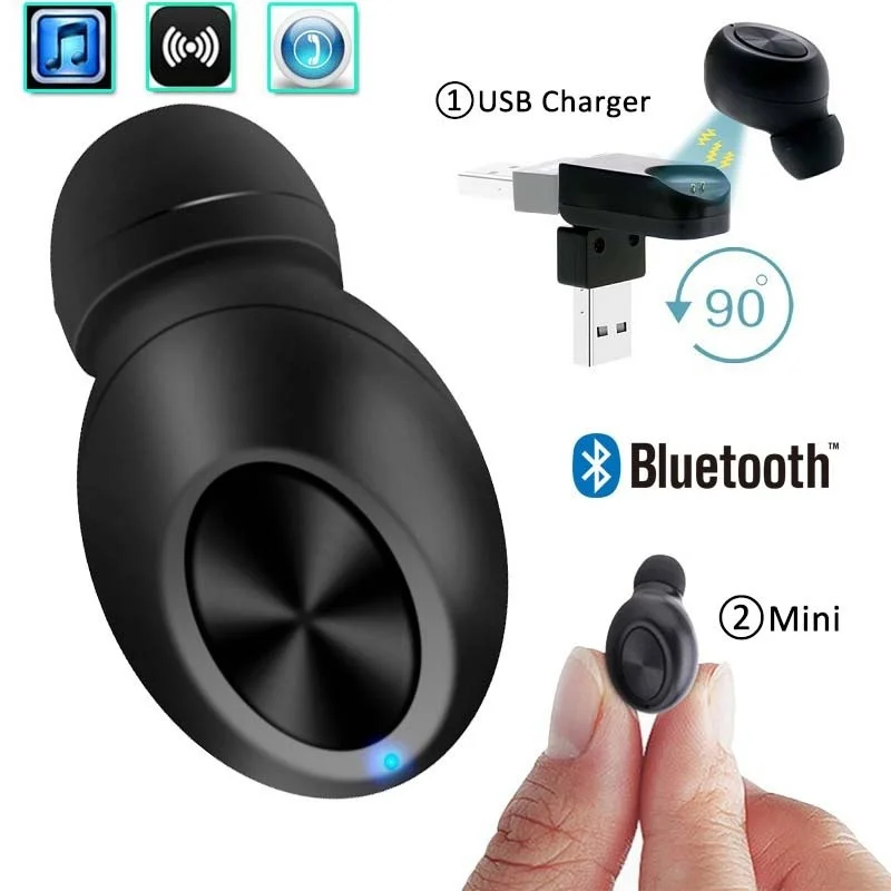 

Mini Wireless Bluetooth Earphone Music Handsfree Headphone headset earbuds In-ear USB earpiece hidden invisible for phone JBBL