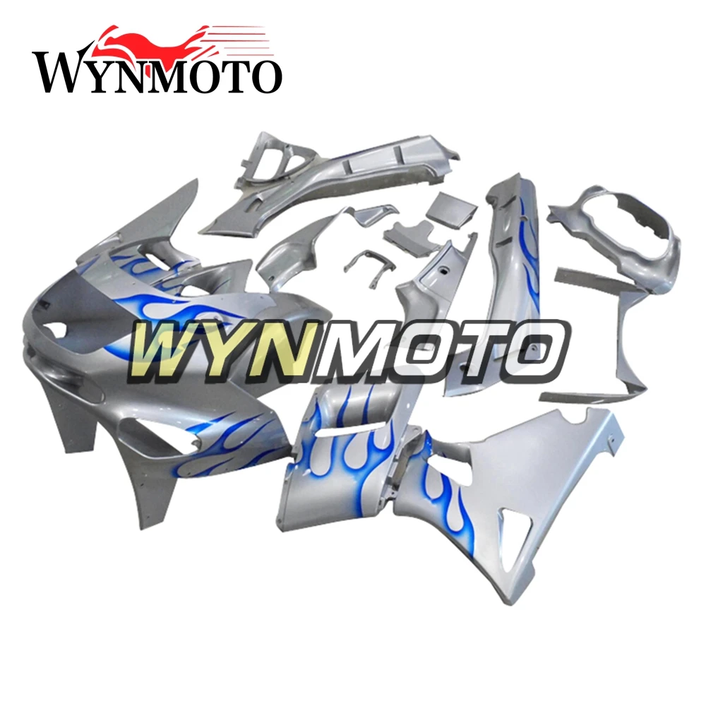 Полный обтекатель ABS для Kawasaki ZZR 400 ZZR400 1993 2007 мотоциклетные обтекатели серебристо