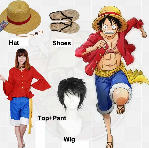 Cosplayer Wearing the Costume of Monkey D.Luffy from the Manga One Piece.  Editorial Stock Photo - Image of hairstyle, dressing: 209801688