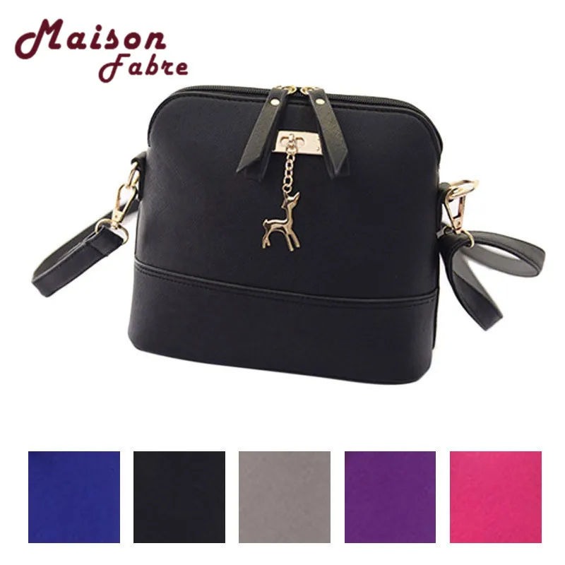 

New Women Messenger Bags Vintage Small Shell Leather Handbag Casual Bag