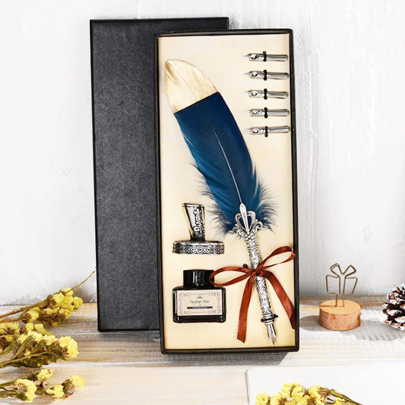 

Harri Potter Advanced feather pen And The Cursed Child Feather Quill Pen Set With HP Sealing Wax Set And Diary For Fans Gift