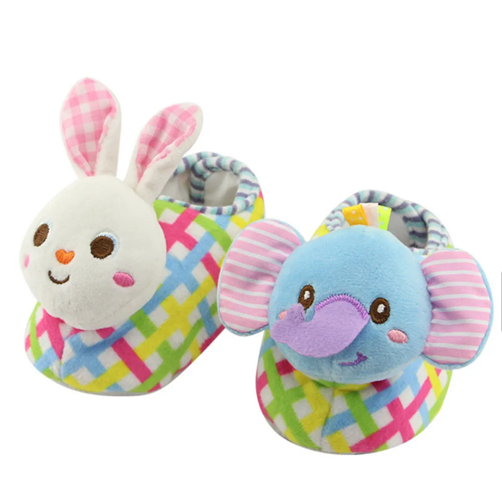 Anti slip soft cotton 0 6 month newborn baby shoes carton animal