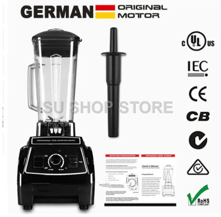 110 В/220 В немецкий оригинальный двигатель 3HP BPA бесплатно коммерческих смузи мощность миксер соковыжималка электрического питания