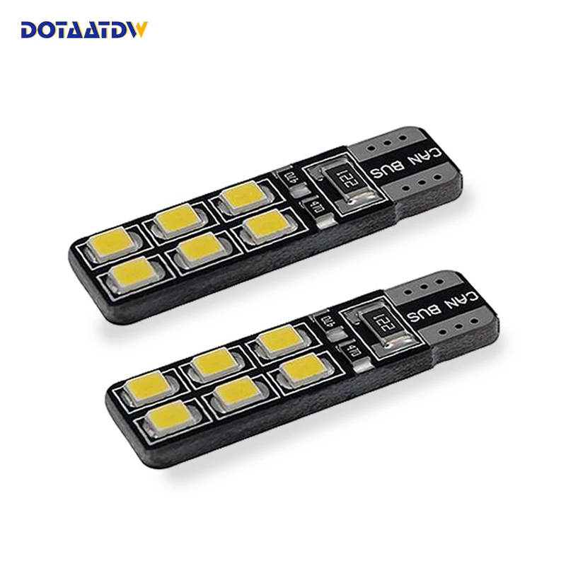 DOTAATDW 2x W5W 2825 168 194 T10 светодиодный ОД 2835 SMD лампы для автомобильного интерьера