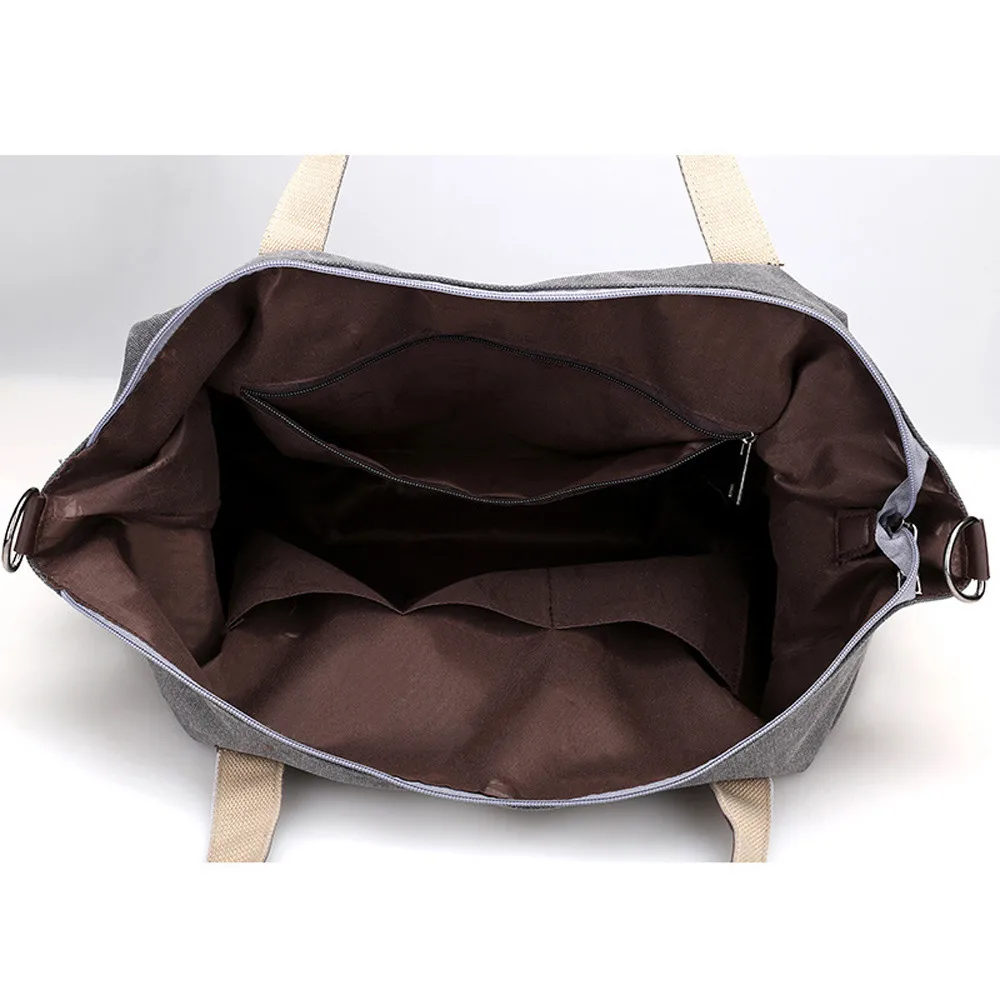 Большая емкость Женская Холщовая Сумка повседневная Холщовая Сумка через плечо винтажная сумка через плечо женская сумка для покупок трапеция# YL5