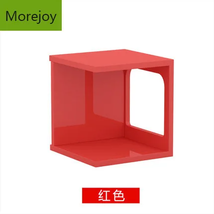 Morejoy журнальный столик простой скандинавский мини боковый Шкаф комбинация ТВ шкаф волшебный куб тип стол многофункциональный стол - Цвет: Красный