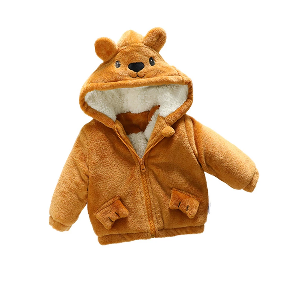 

Children's Winter Cute Cartoon Pattern Hooded Wind Coat Cloak Jacket Warm Clothes for Baby Toddler