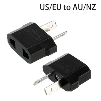 

2PCS Universal Travel Plug Adapter US EU to AU NZ Australia New Zealand Wall Charger Jack Home Travel Converter Connector
