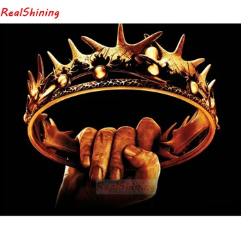 

5D Diy Diamond Painting Cross Stitch full Square Diamond Embroidery Game of Thrones picture for room Decor H1574