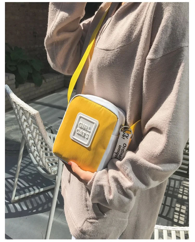 

New Lady Canvas Small Flap Handbag Candy colors Single Shoulder Bag teenager for girl student Messenger Bags Women Bucket Bag