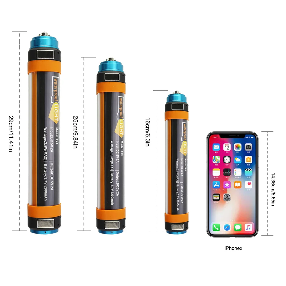 Светодиодный фонарь для кемпинга с зарядкой от USB, многофункциональный портативный подвесной Магнитный походный фонарь IP68, водонепроницаемый фонарь для кемпинга