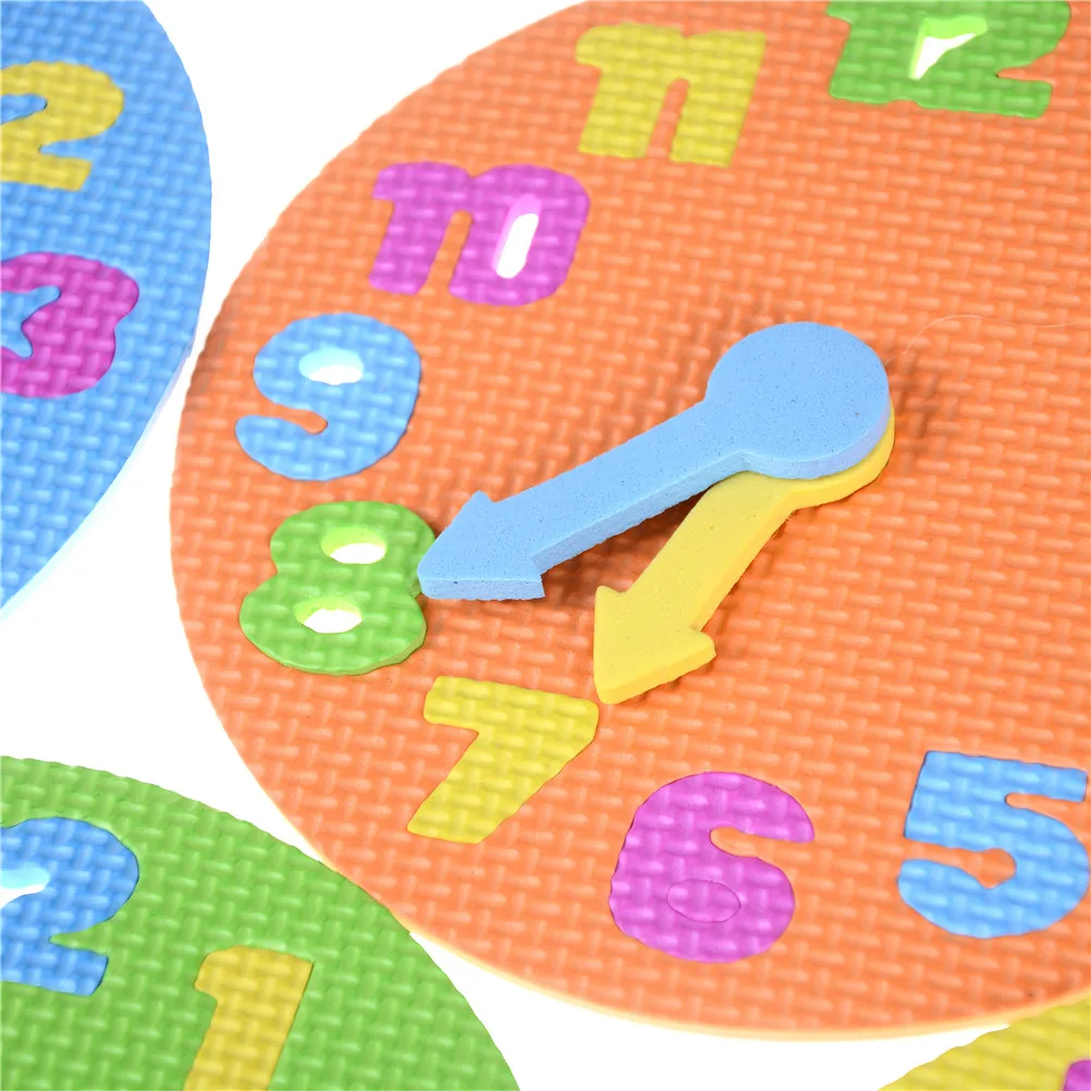 Eva Clock Learning Education Toys Dia 19cm Fun Math Game For Children Baby Toy