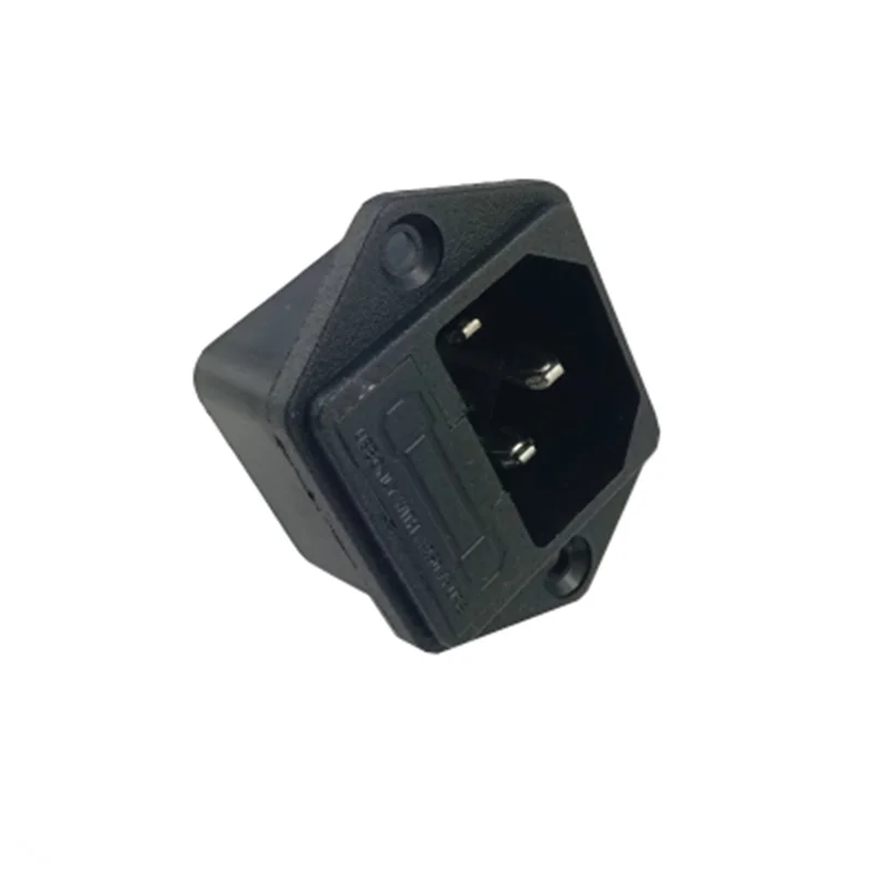 3PIN два в одном IEC320 C14 встроенный разъем адаптера питания выход с предохранителем