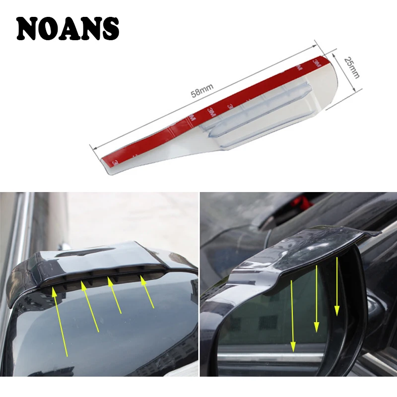 

NOANS Car-styling Rearview Mirror Rain Eyebrow Visor Shade For Renault megane 2 3 duster Citroen c4 c5 c3 Honda Civic 2006-2011