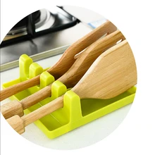 Кухонные кухонные инструменты силиконовая подставка для ложки Организатор утвари держатель для кухонной лопатки полки для хранения