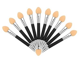 

Disposable Make Up Eye Shadow Applicator Brush double-headed sponge eye shadow brush Wholesale
