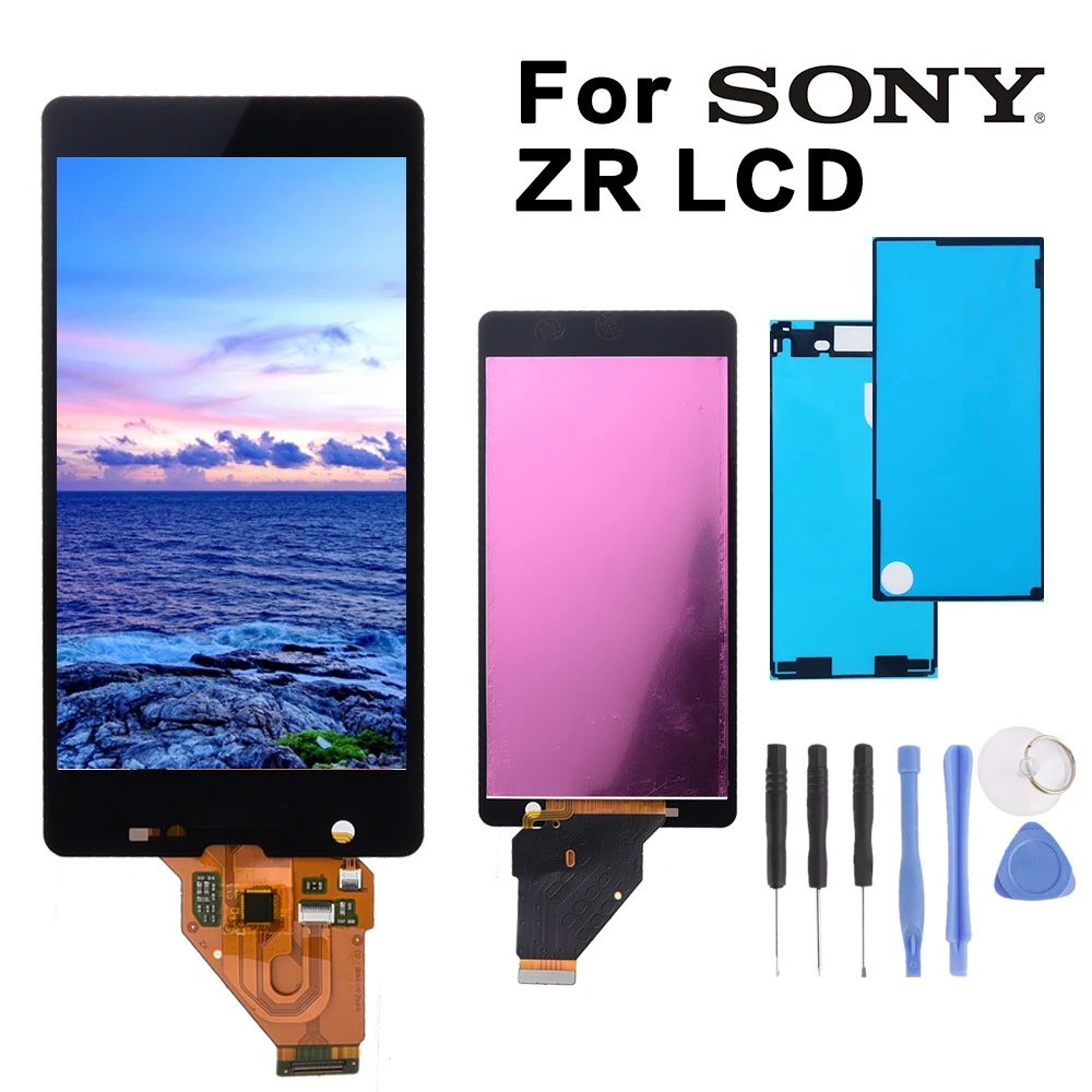 

Original For SONY Xperia ZR M36h C5502 C5503 Display with Touch Screen Digitizer Assembly Replacement For SONY Xperia ZR LCD