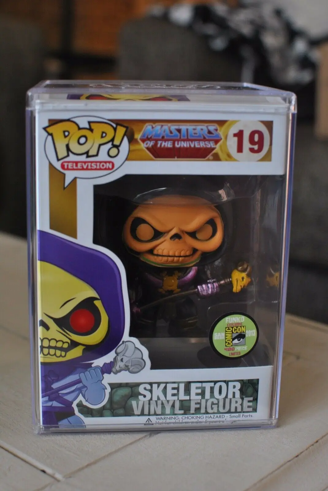 2013 SDCC редкая официальная фигурка Funko pop Master Of The Universe металлический скелет Grail