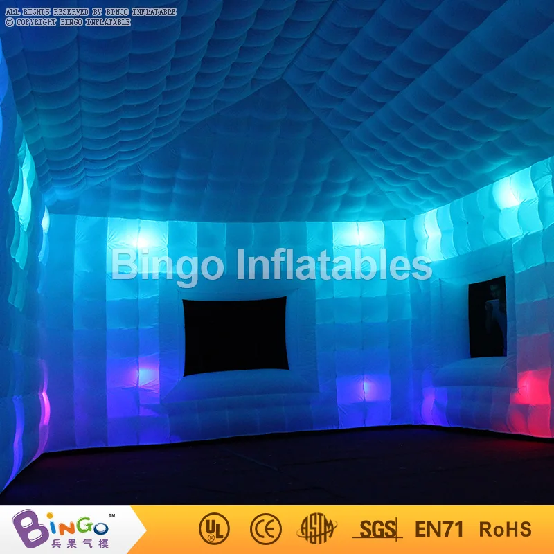  Giant Tent Type Inflatable Party Tent 9.5*5*3.7M Inflatable Cube Bar Event Tent Childrens Play Tent