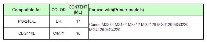 PG240XL E