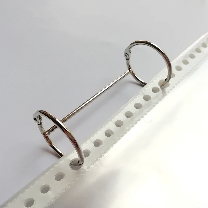 Metal Ring Binder 83mm Metal Loose Leaf Book Binder Hinged Ring Binding Rings DIY Nickel Desk Calendar Circle 2 Rings For Scrapbook Album Notebook metal binder ring book binding supplies