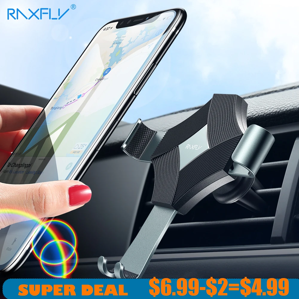 

Gravity Car Holder For Phone in Car Air Vent Clip Mount No Magnetic Mobile Phone Holder Cell Stand Support For iPhone X 7