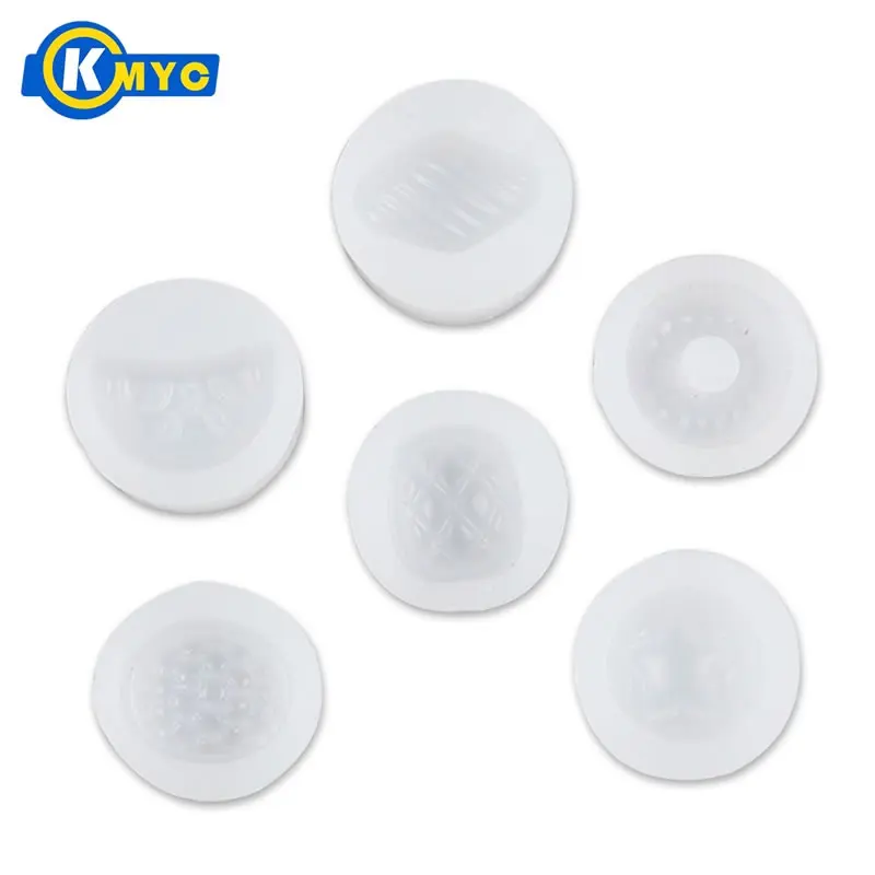 

KMYC 6PCS/Set Silicone Soft Candy Mold Cavities Fruit Style Chocolate Mould Ice Cube Tray Droppers Sweet Candy Molds Baking Tool