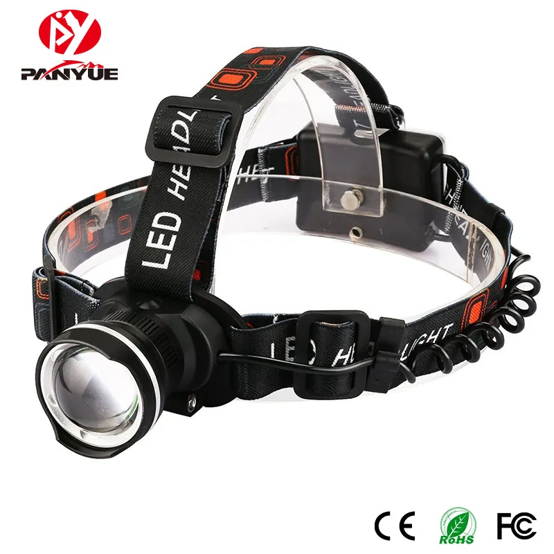 PANYUE High Quality Power Headlamp Headlight Adjustable Focus Zoom Head light Pofessional Waterproof T6 LED Torch | Освещение