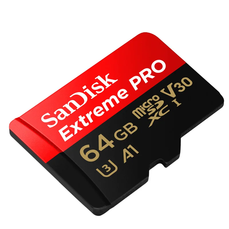 Двойной Флеш-накопитель SanDisk memory card 128GB карта micro sd SDHC/SDXC UHS-I слот для карт памяти micro sd карты TF объемом 64 ГБ, карта 95 МБ/с. 32 Гб Class10 U3 с адаптером SD - Емкость: PRO 64G